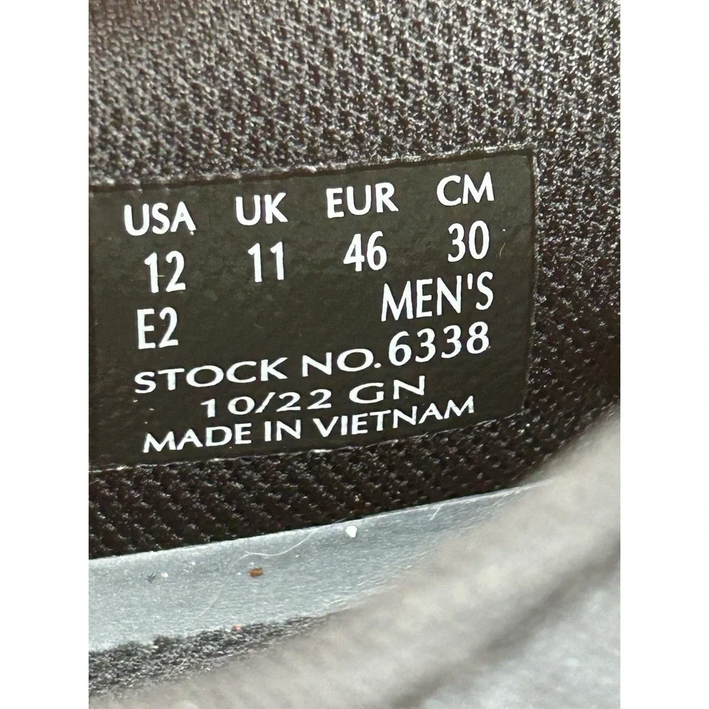 Red Wing 6338 Steel Toe Work Shoes Men's Size 12 E2 Black‎ Orange Safety Toe